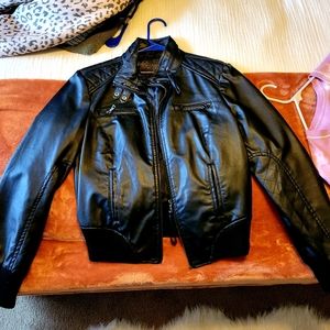 Fake leather jacket